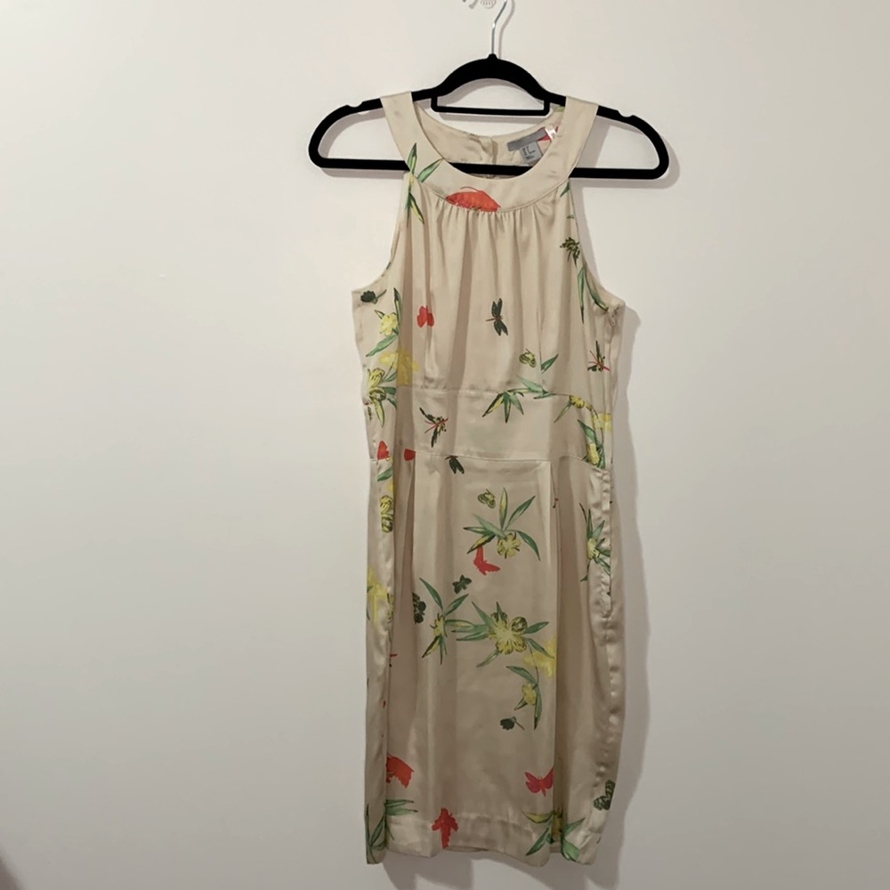 H&M Cream Summer Satin Dress